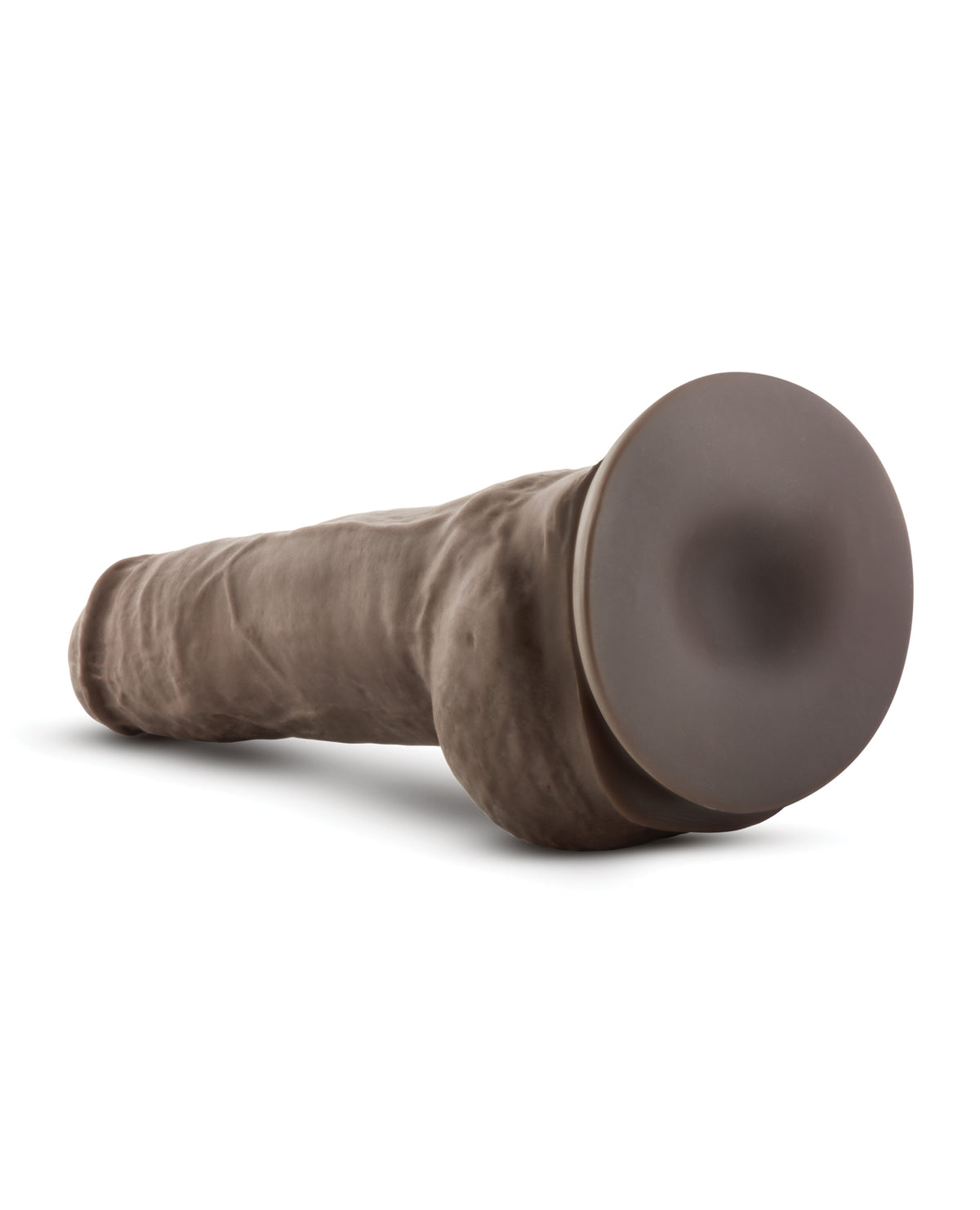 Blush Au Naturel 10" Big Boy Realistic Dildo w/Balls - Chocolate