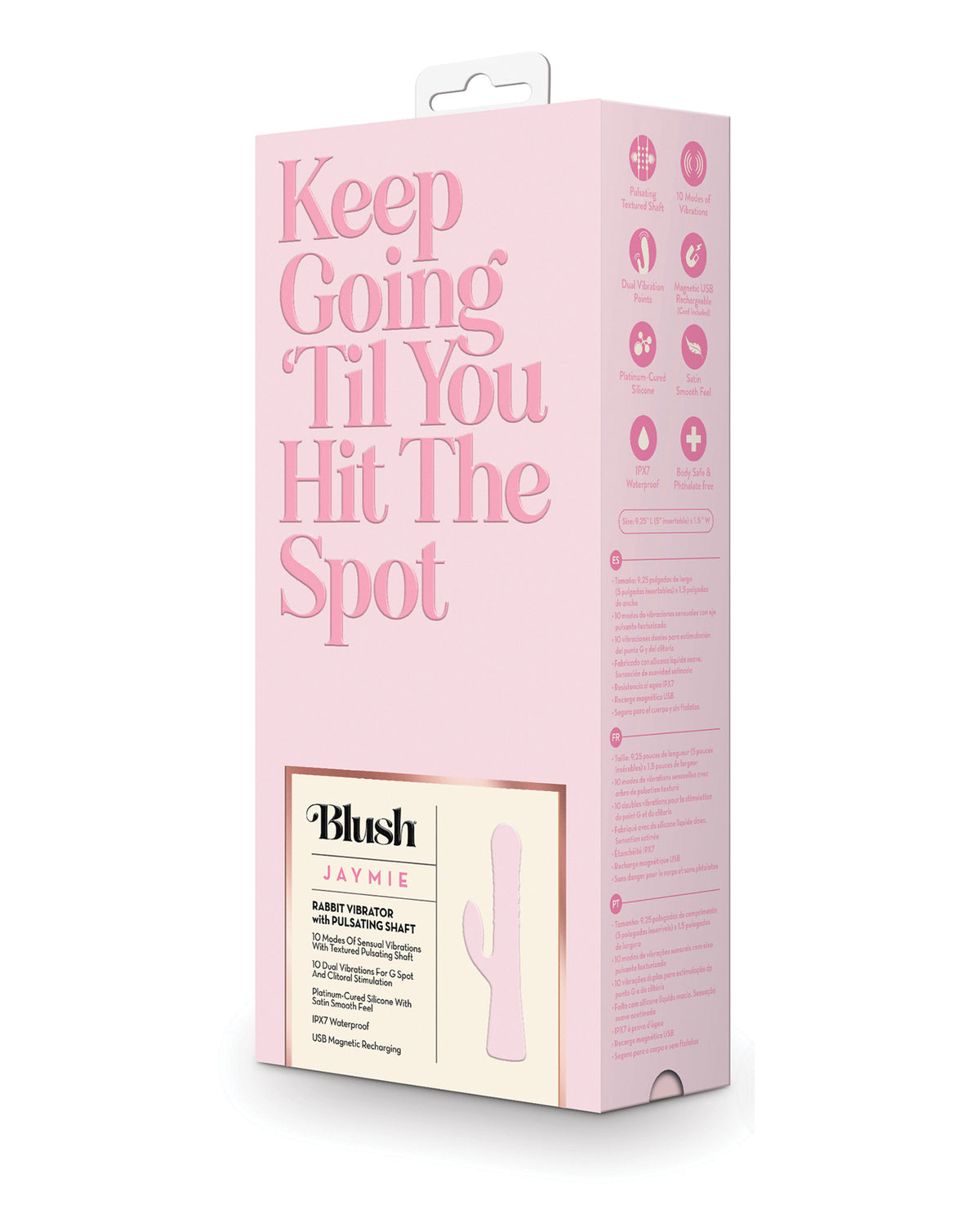 Blush Jaymie Rabbit Vibrator - Pink