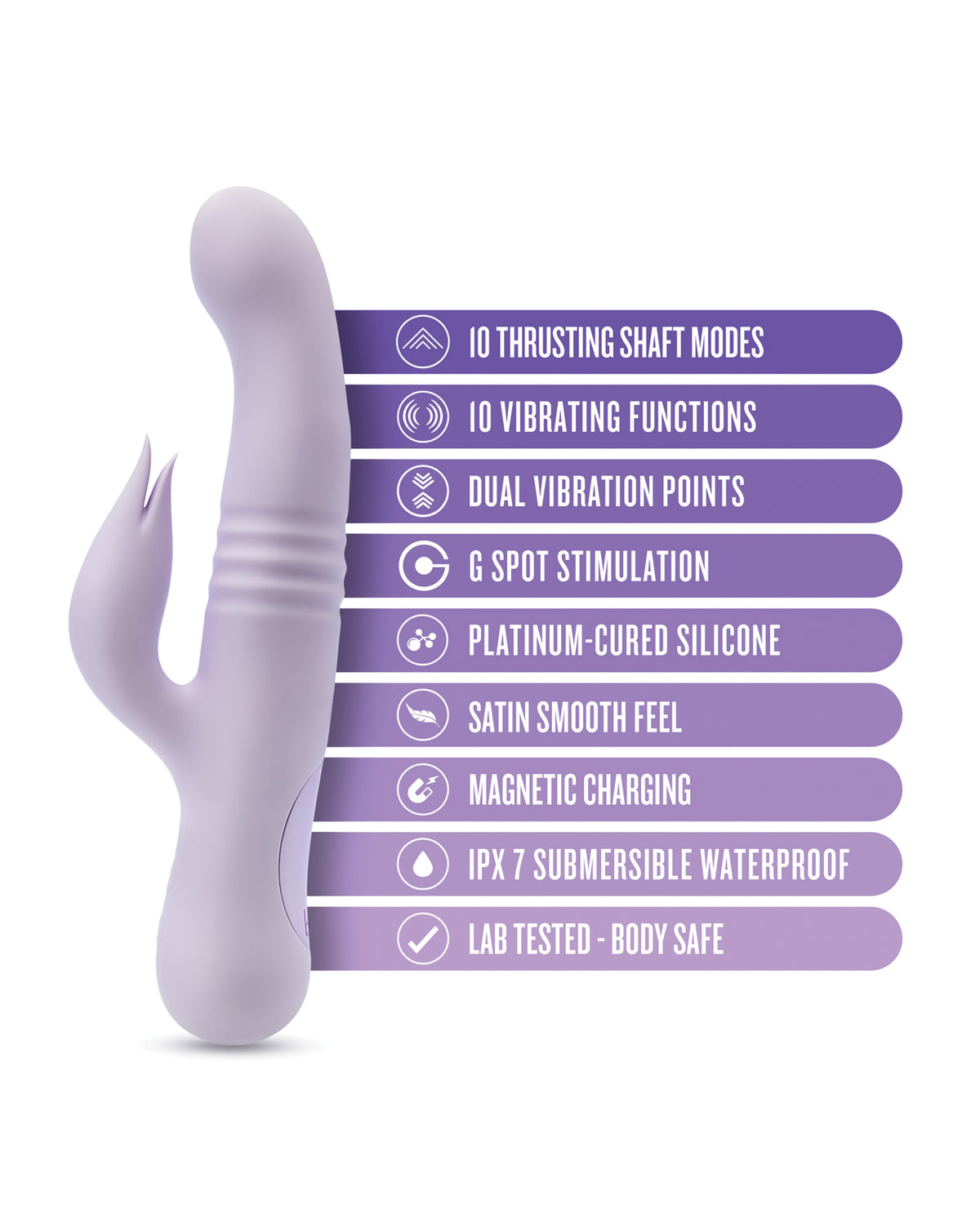 Blush Rylee Rabbit Vibrator - Lavender