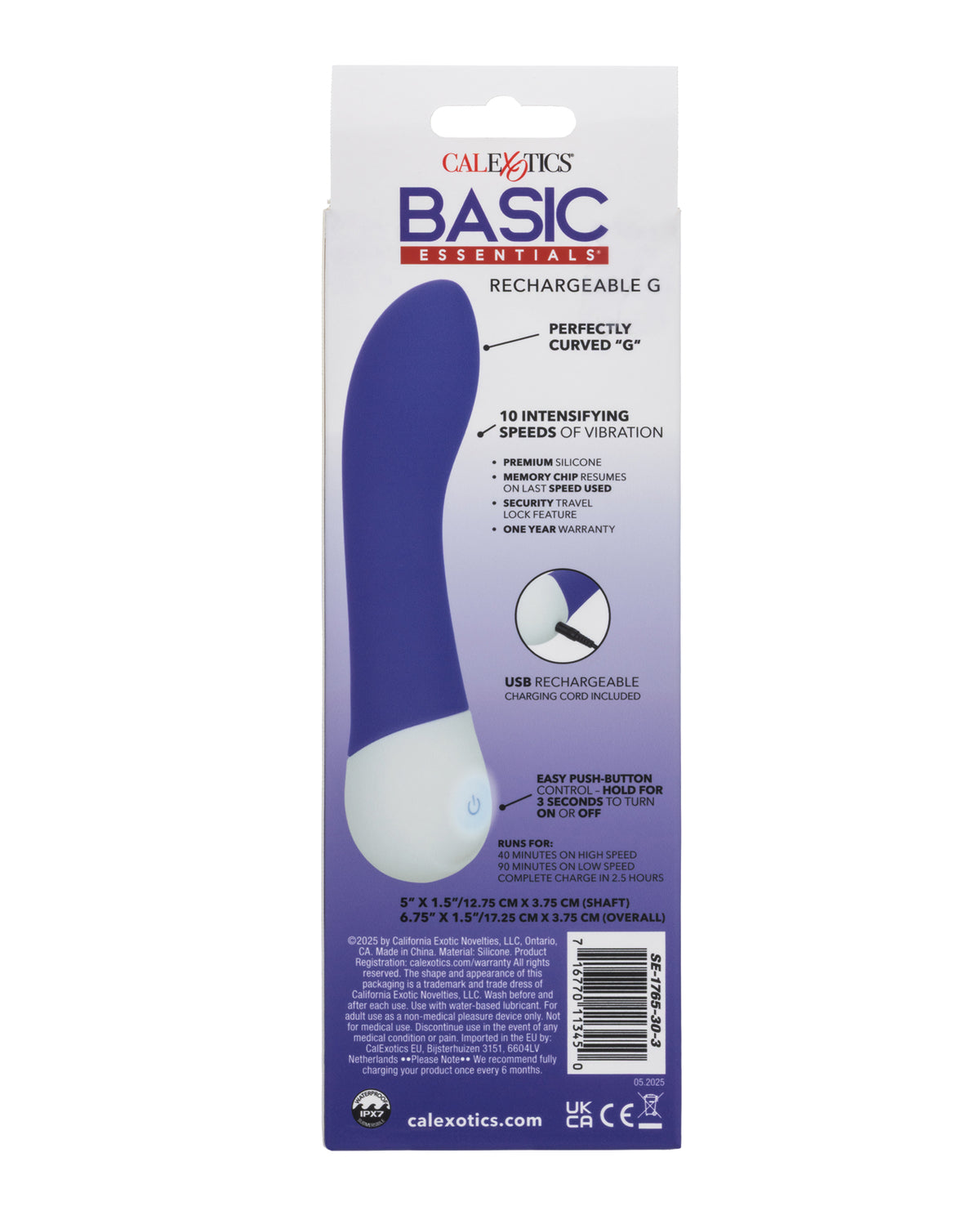Basic Essentials Rechargeable G