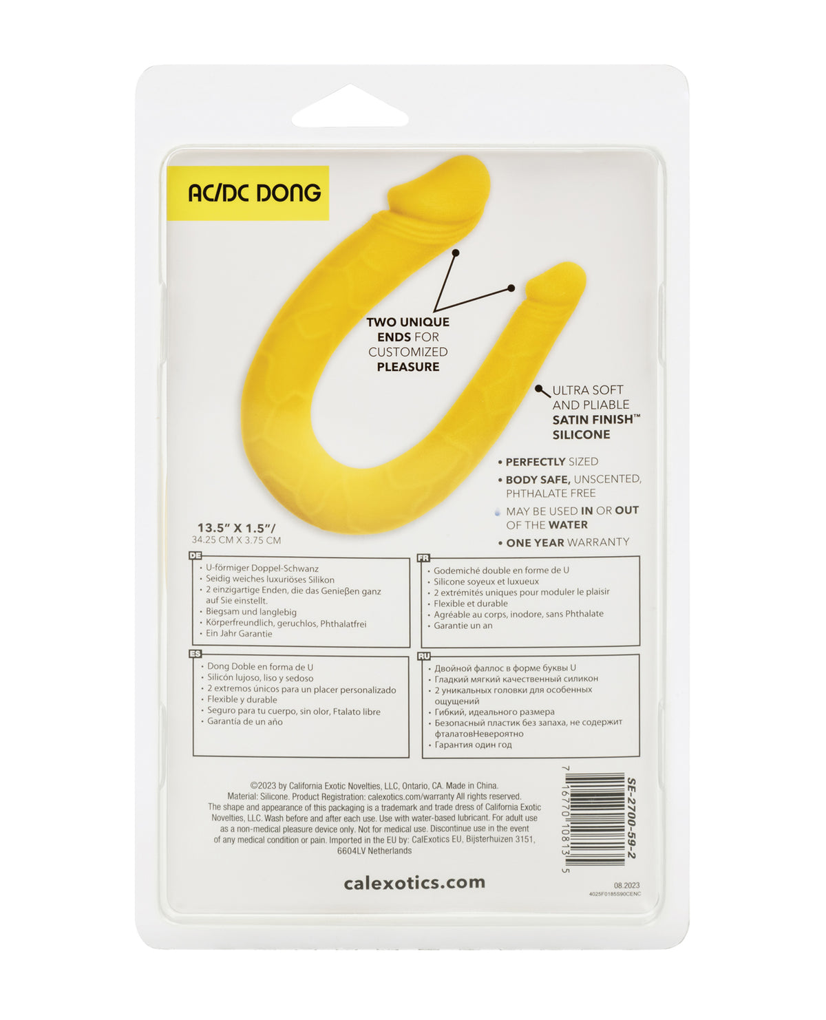 Boundless AC/DC Double Dong - Yellow