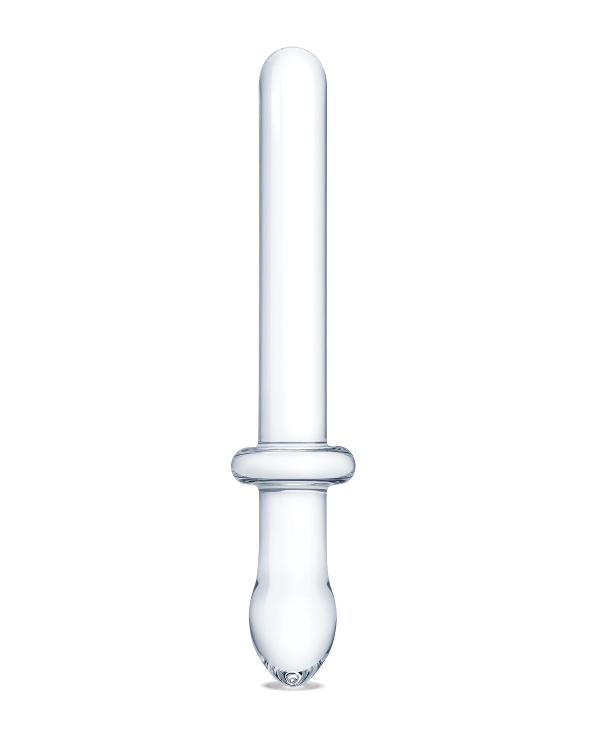 Glas 9.25" Classic Smooth Dual Ended Dildo - Clear