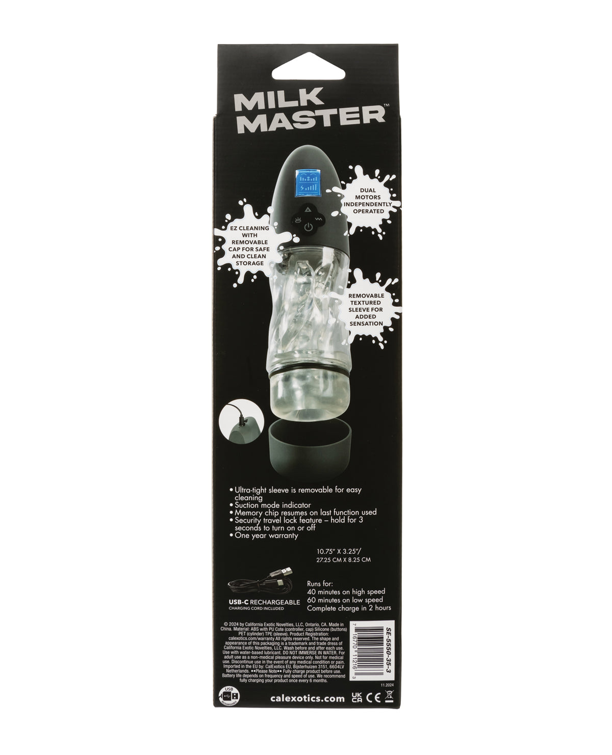 Milk Master Extreme Automatic Milker - Black