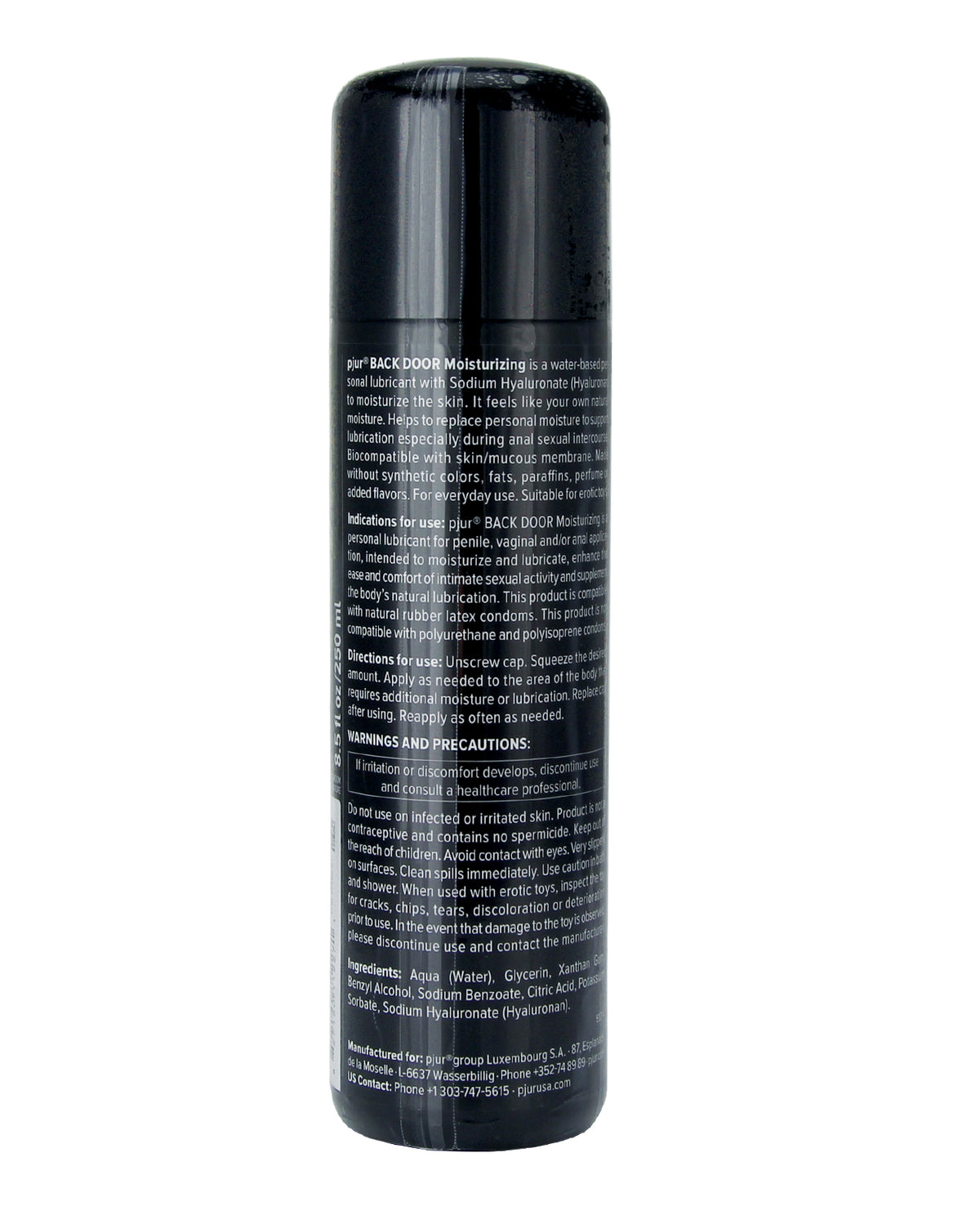 Pjur Back Door Anal Water Based Personal Lubricant - 250 ml Bottle