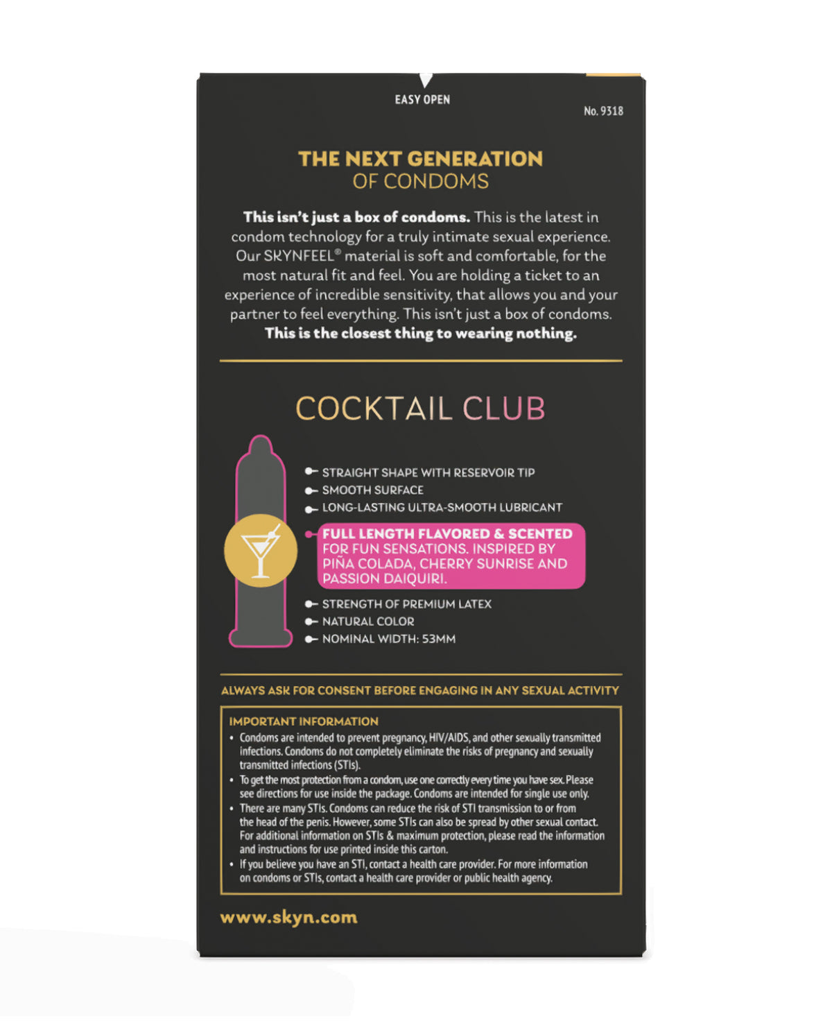 SKYN Cocktail Club - Pack of 10