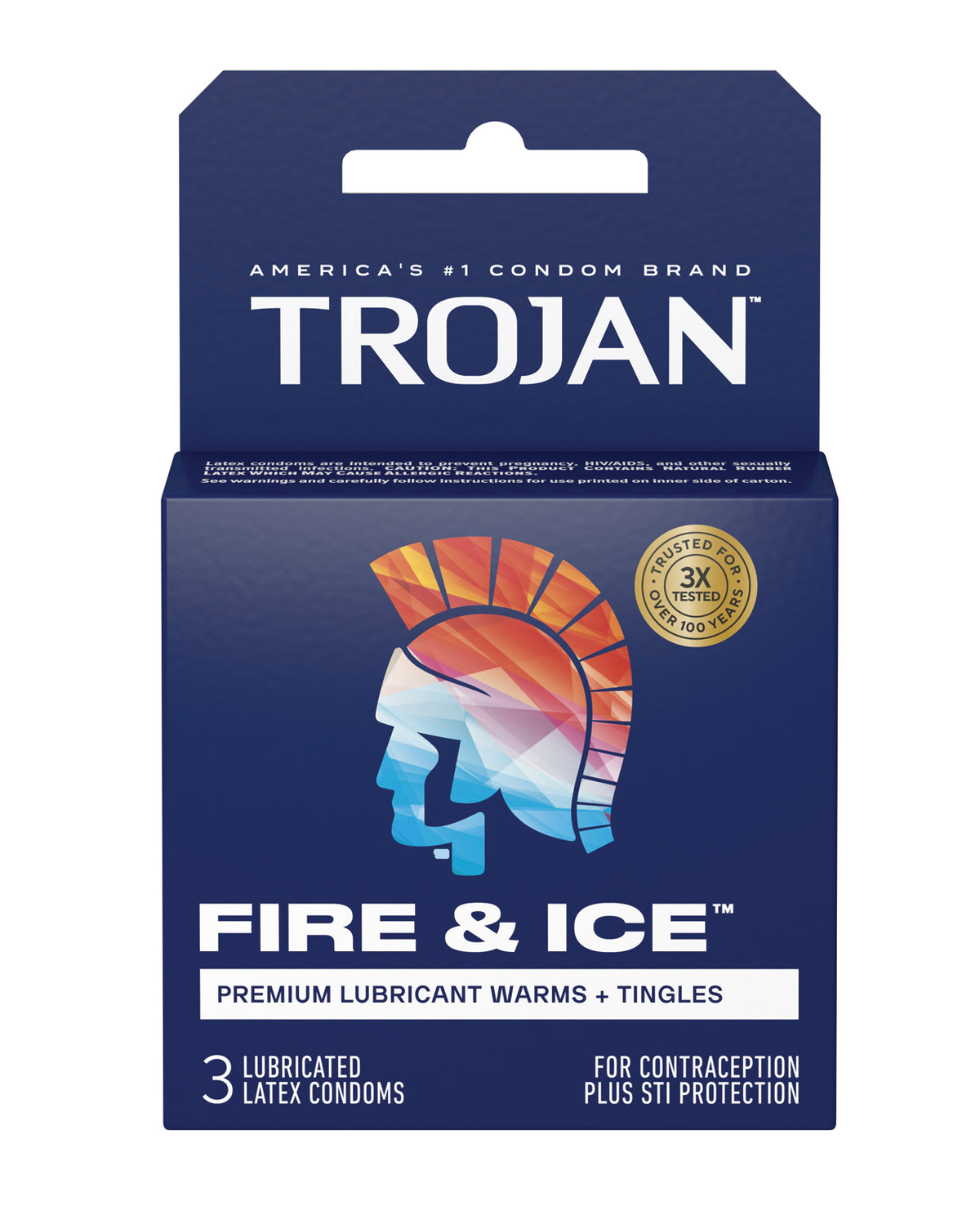 Trojan Fire & Ice Condoms - Box of 3