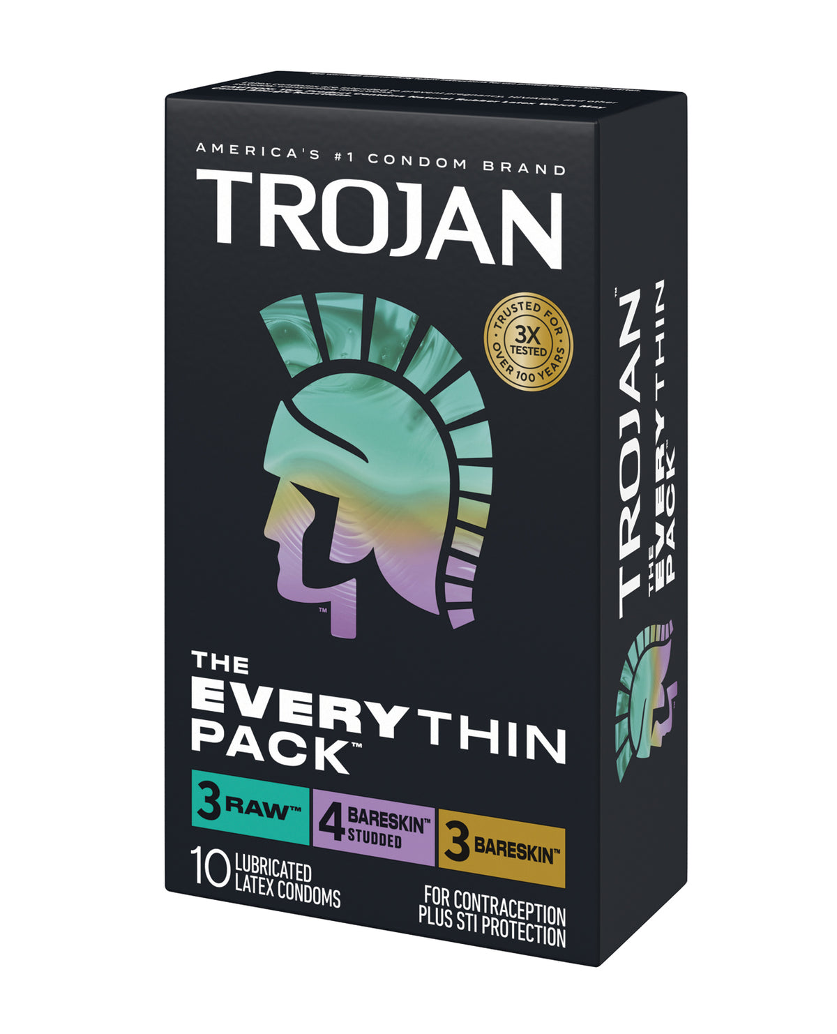 Trojan BareSkin EveryTHIN Condoms - Variety Pack of 10