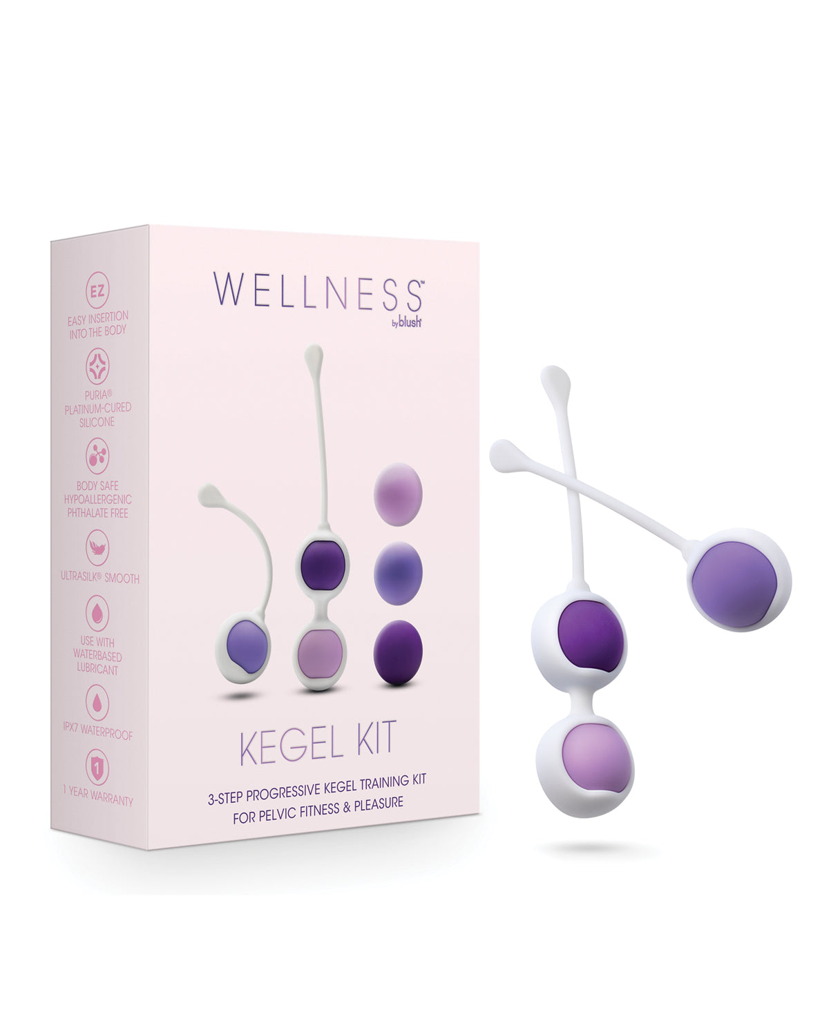 Blush Wellness Kegel Training Kit - Purple
