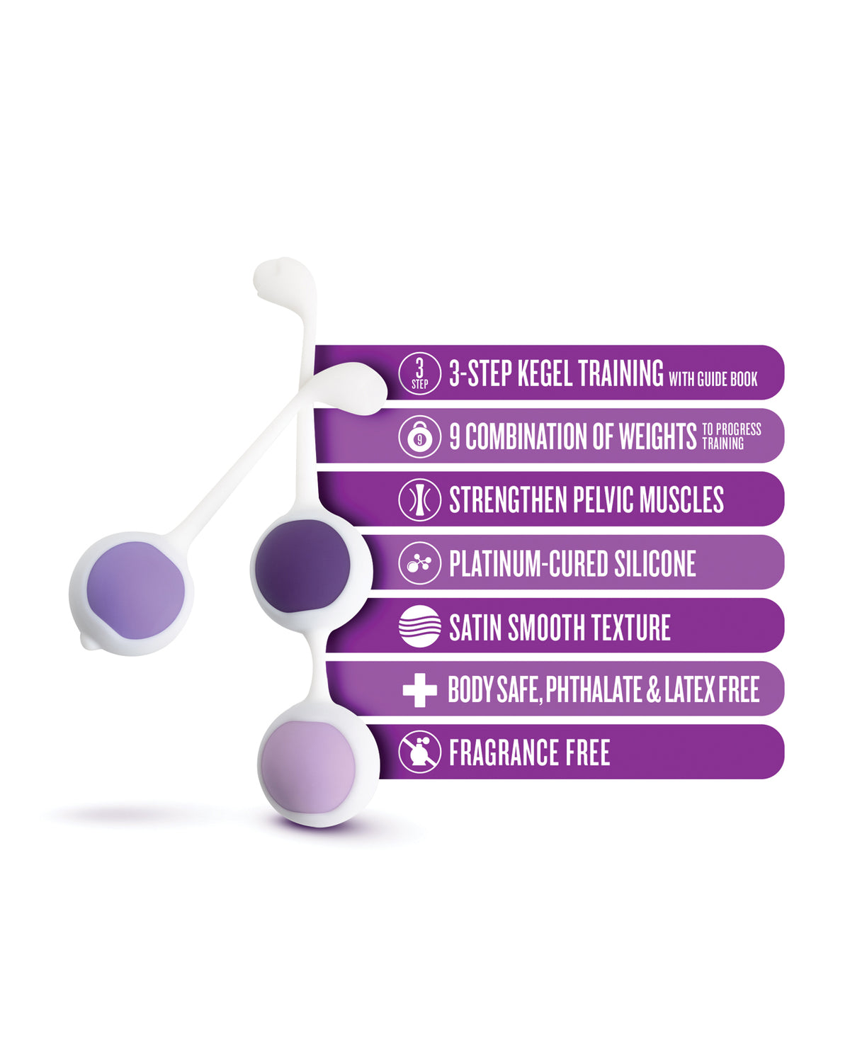 Blush Wellness Kegel Training Kit - Purple