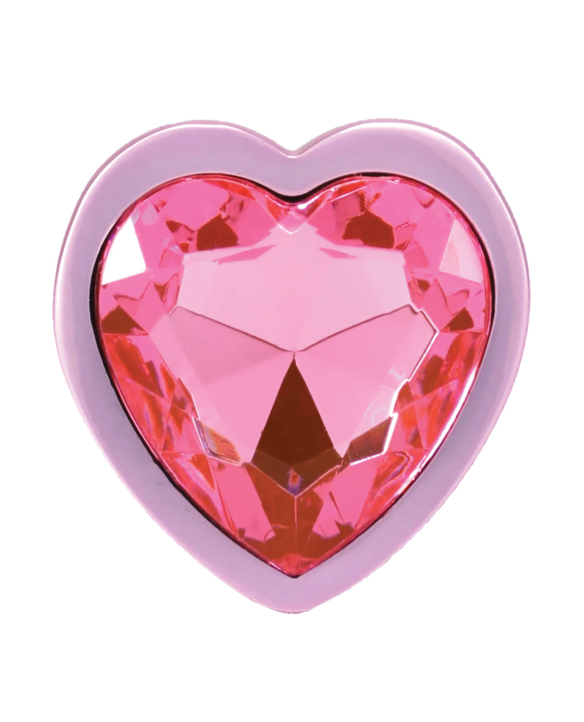 Booty Bling Jeweled Metal Plug - Small Pink