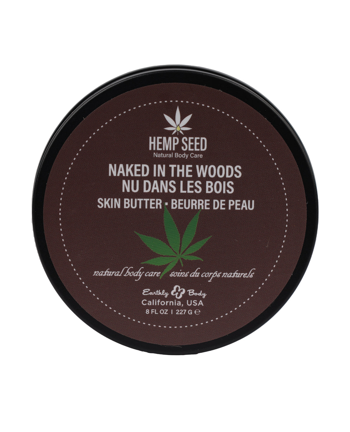 Earthly Body Hemp Seed Skin Butter - 8 oz Jar Naked in the Woods