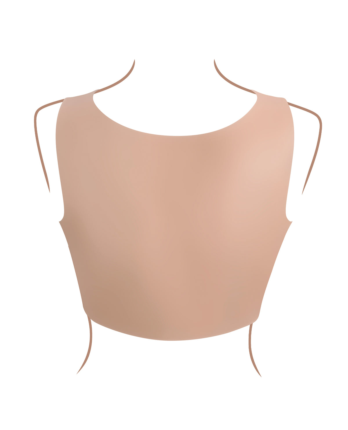 Gender X Realistic Undergarments Plate D-Cup - Light