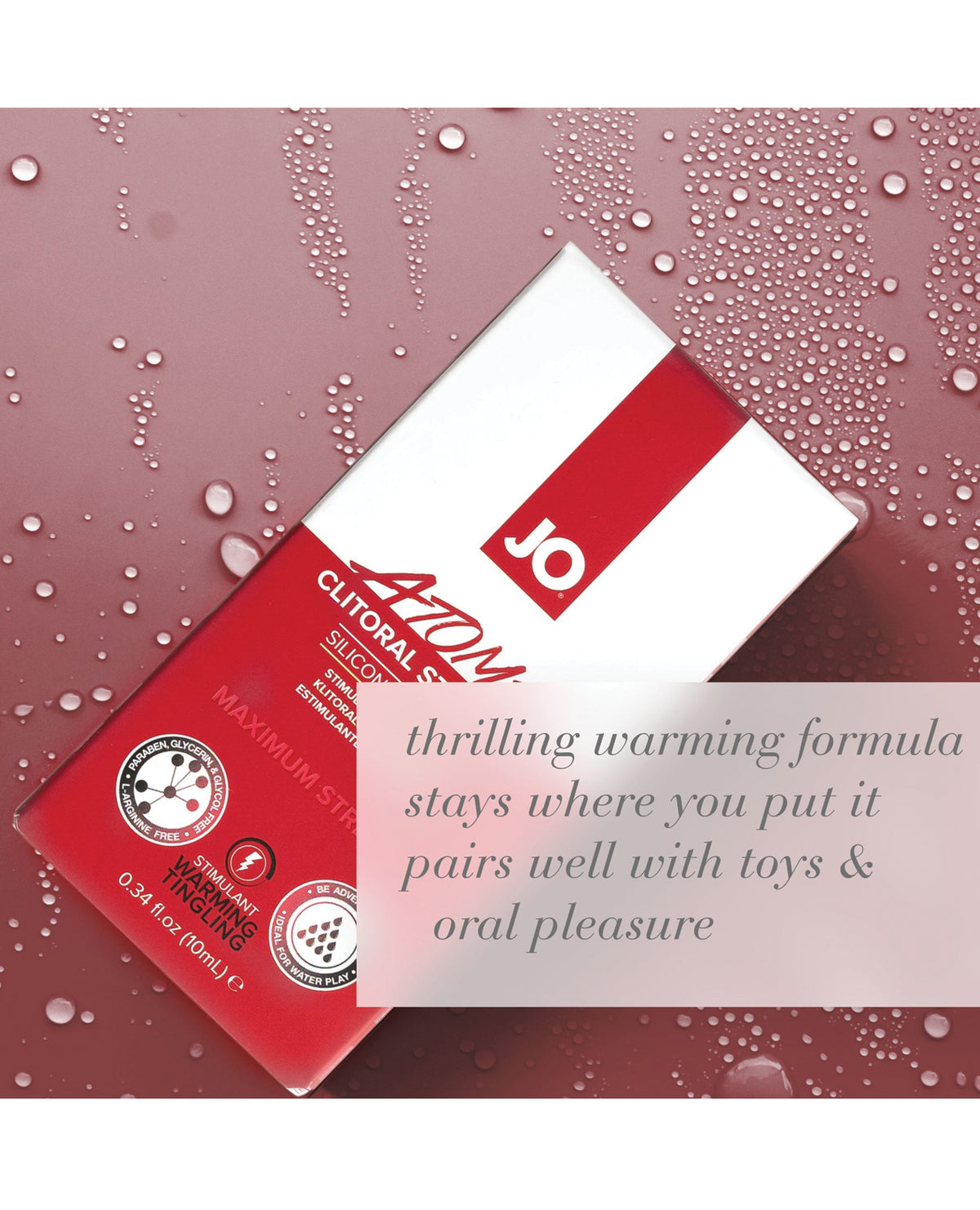 JO Atomic Clitoral Gel - Warming Stimulant 0.34 oz