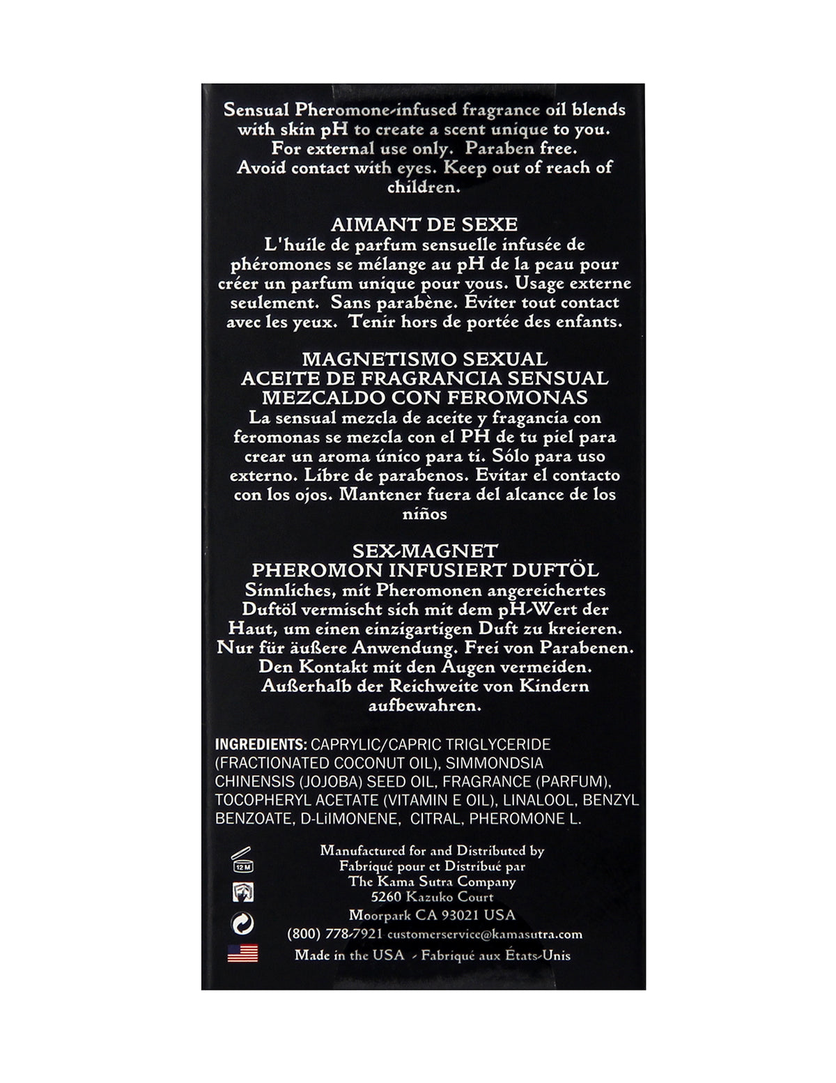 Kama Sutra Sex Magnet Pheromone Roll On Oil - Leather