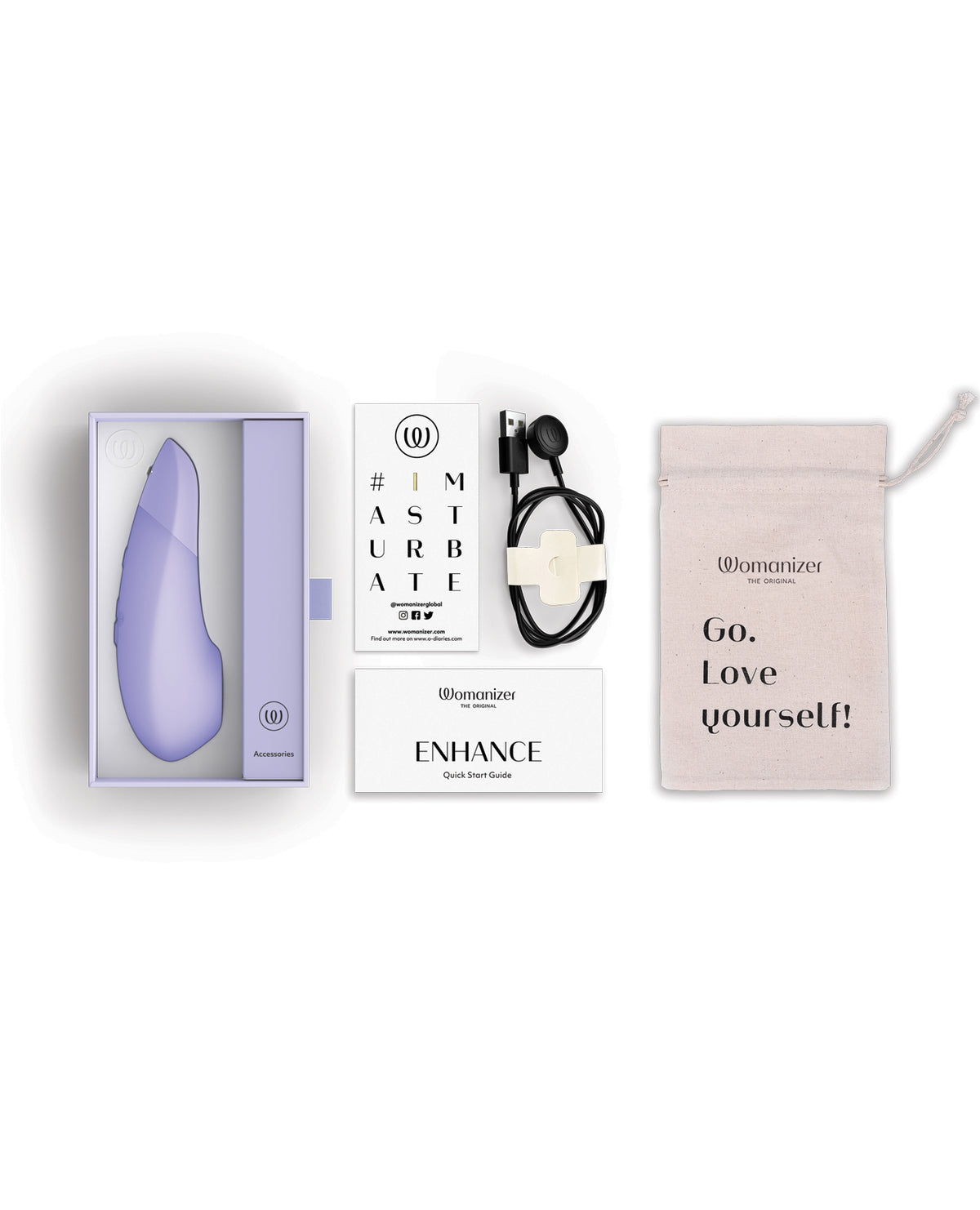 Womanizer Enhance 2 in 1 Pleasure Air & Vibrations - Lilac