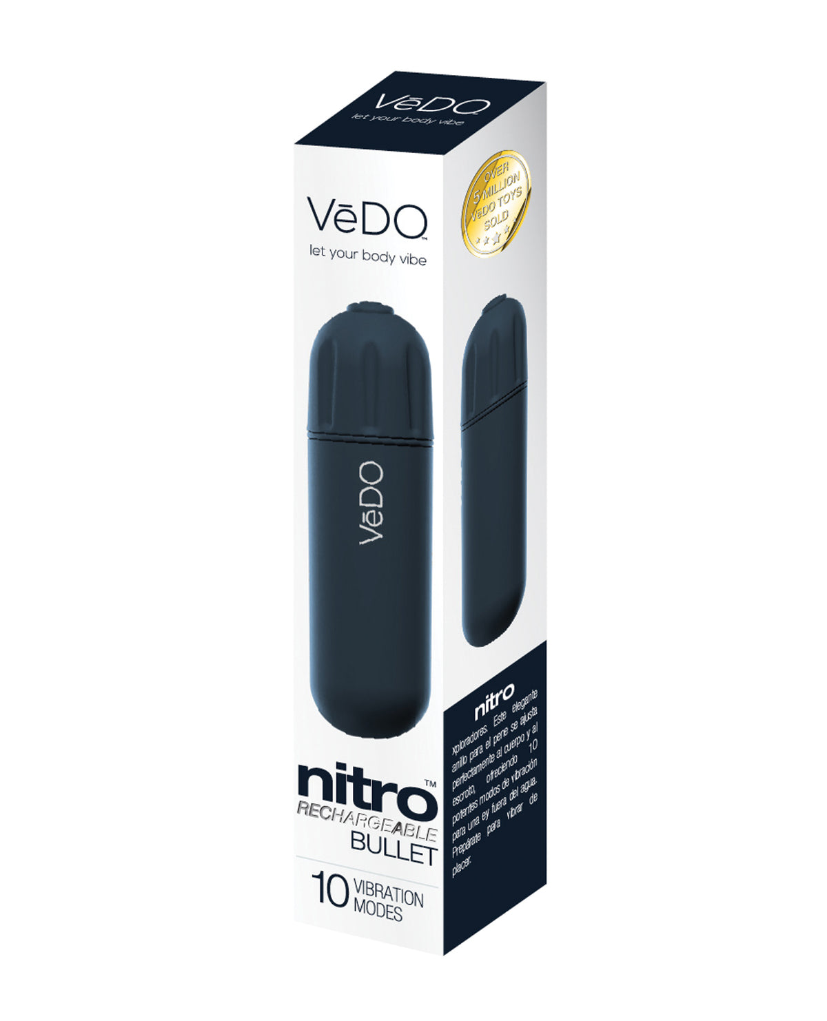 VeDO Nitro Rechargeable Bullet Vibe - Black