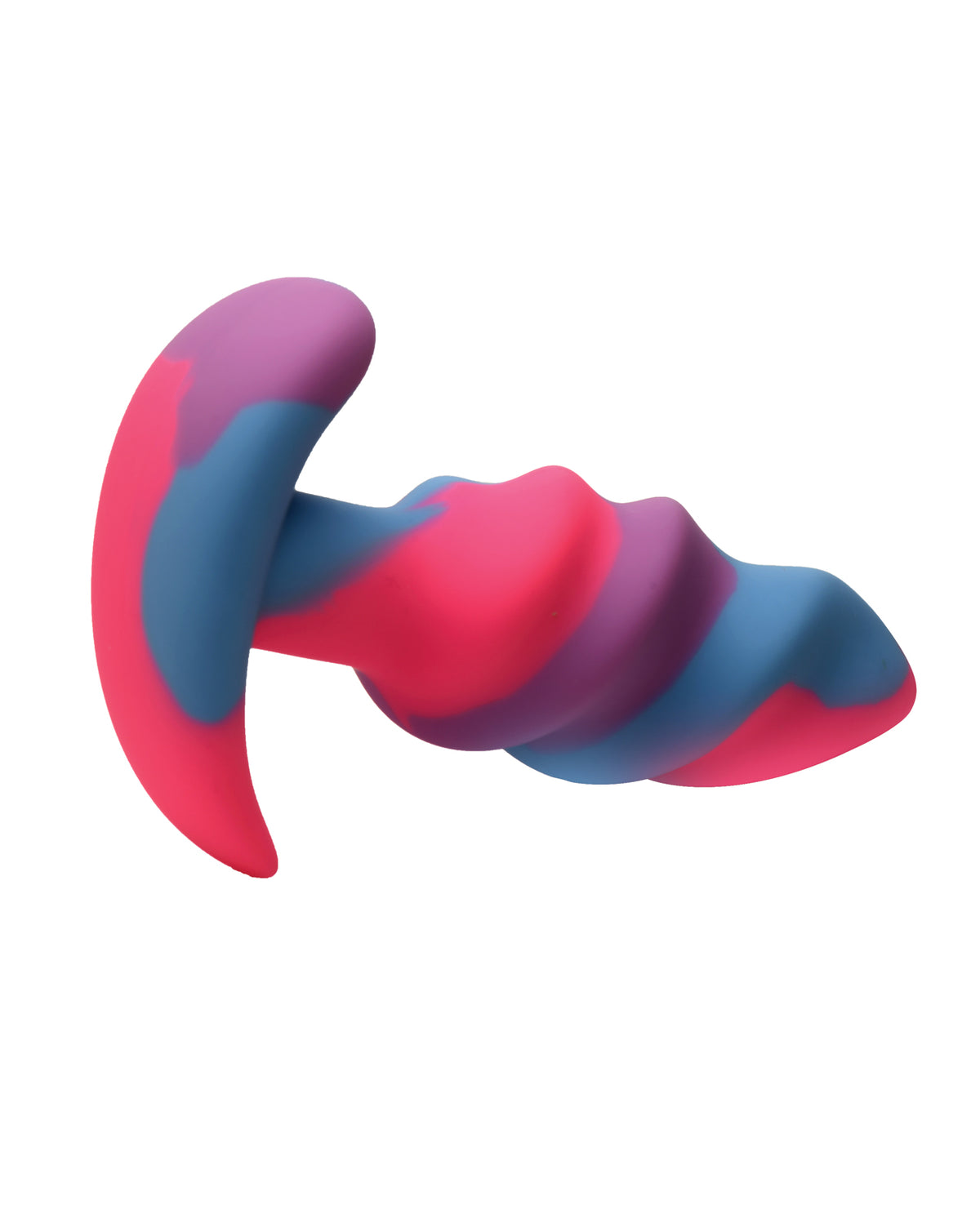 Creature Cocks - Unicorn Swirl Silicone Butt Plug - Small