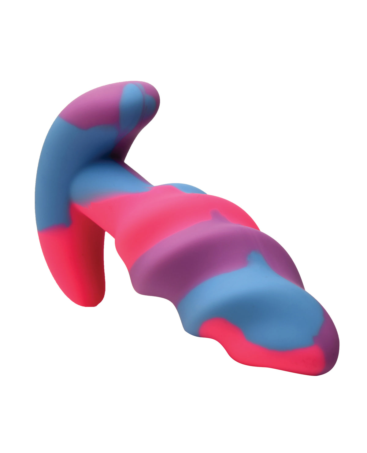 Creature Cocks - Unicorn Swirl Silicone Butt Plug - Small