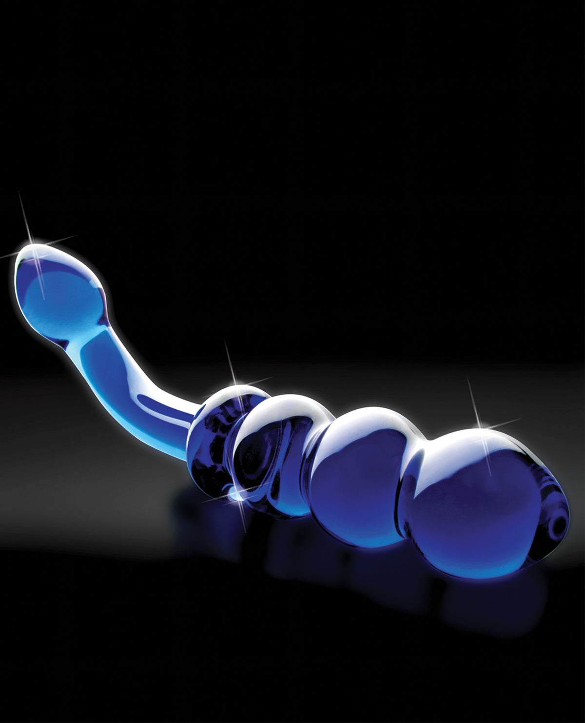Icicles No. 31 Hand Blown Glass - Blue G Spot