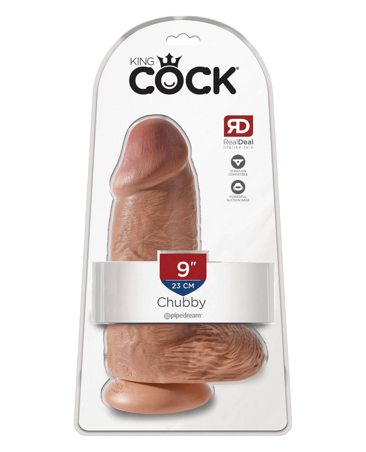 King Cock 9" Chubby - Tan