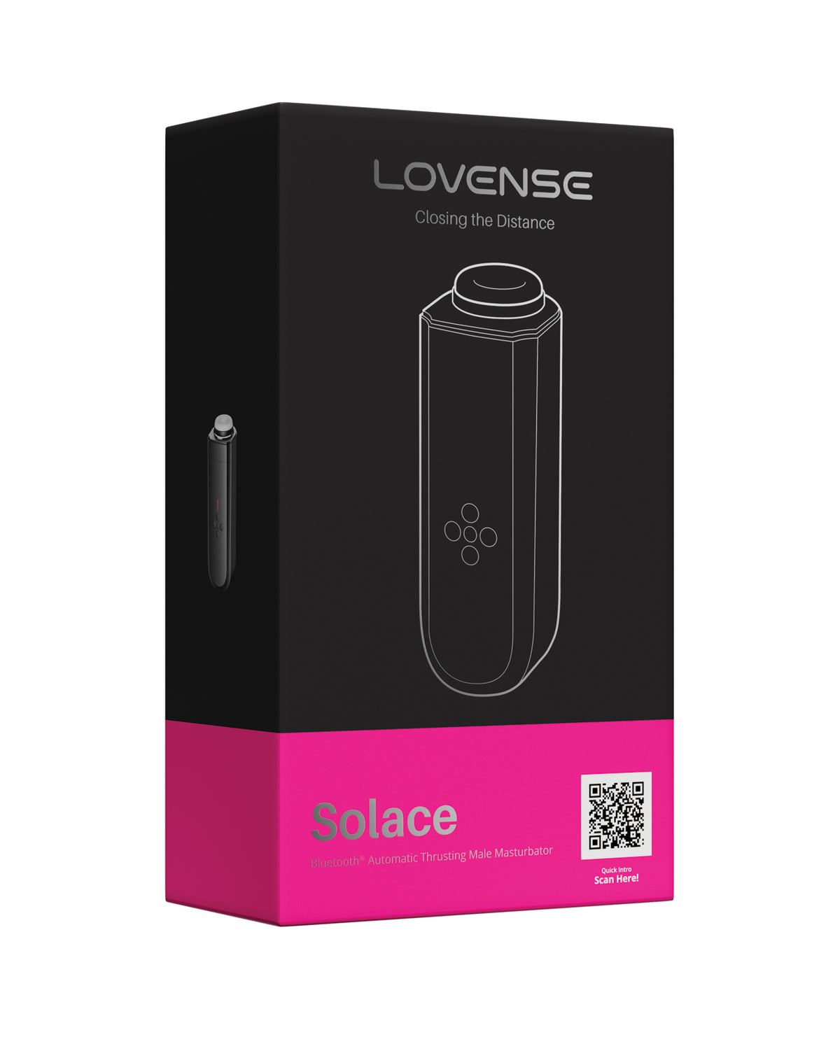Lovense Solace Thrusting Masturbator - Black