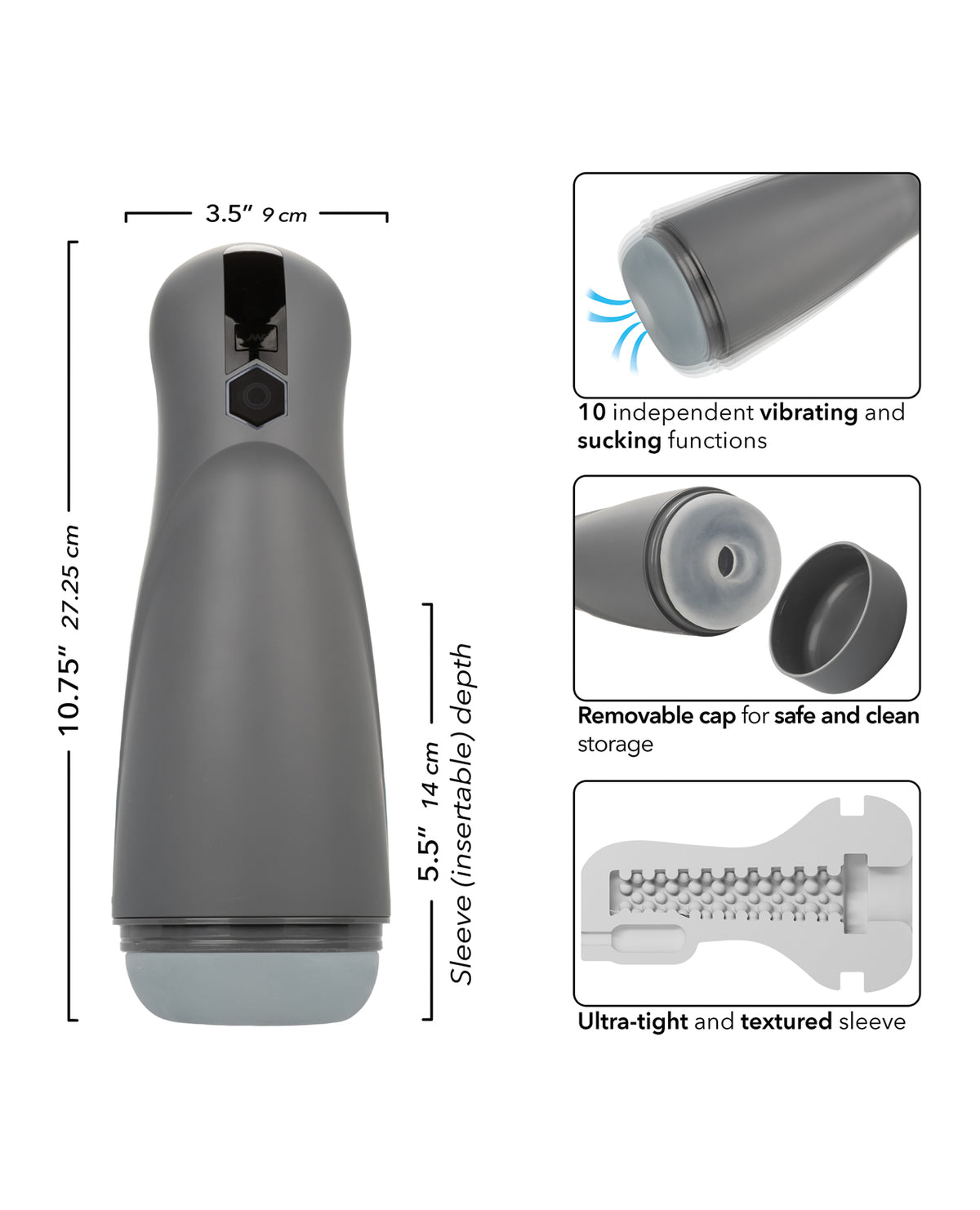 Milk Master Automatic Milker Stroker - Black
