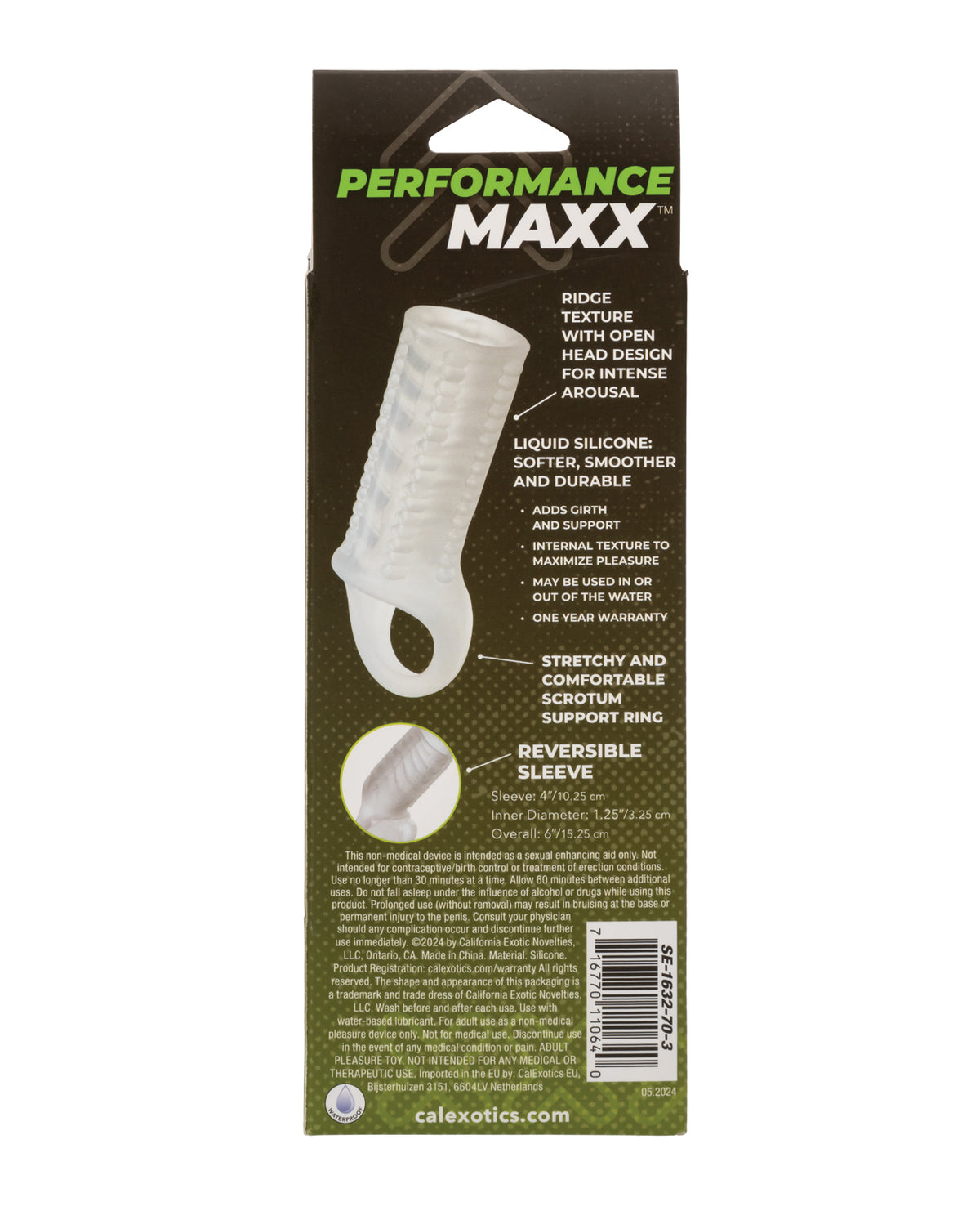 Performance Maxx Liquid Silicone Sleeve - Clear