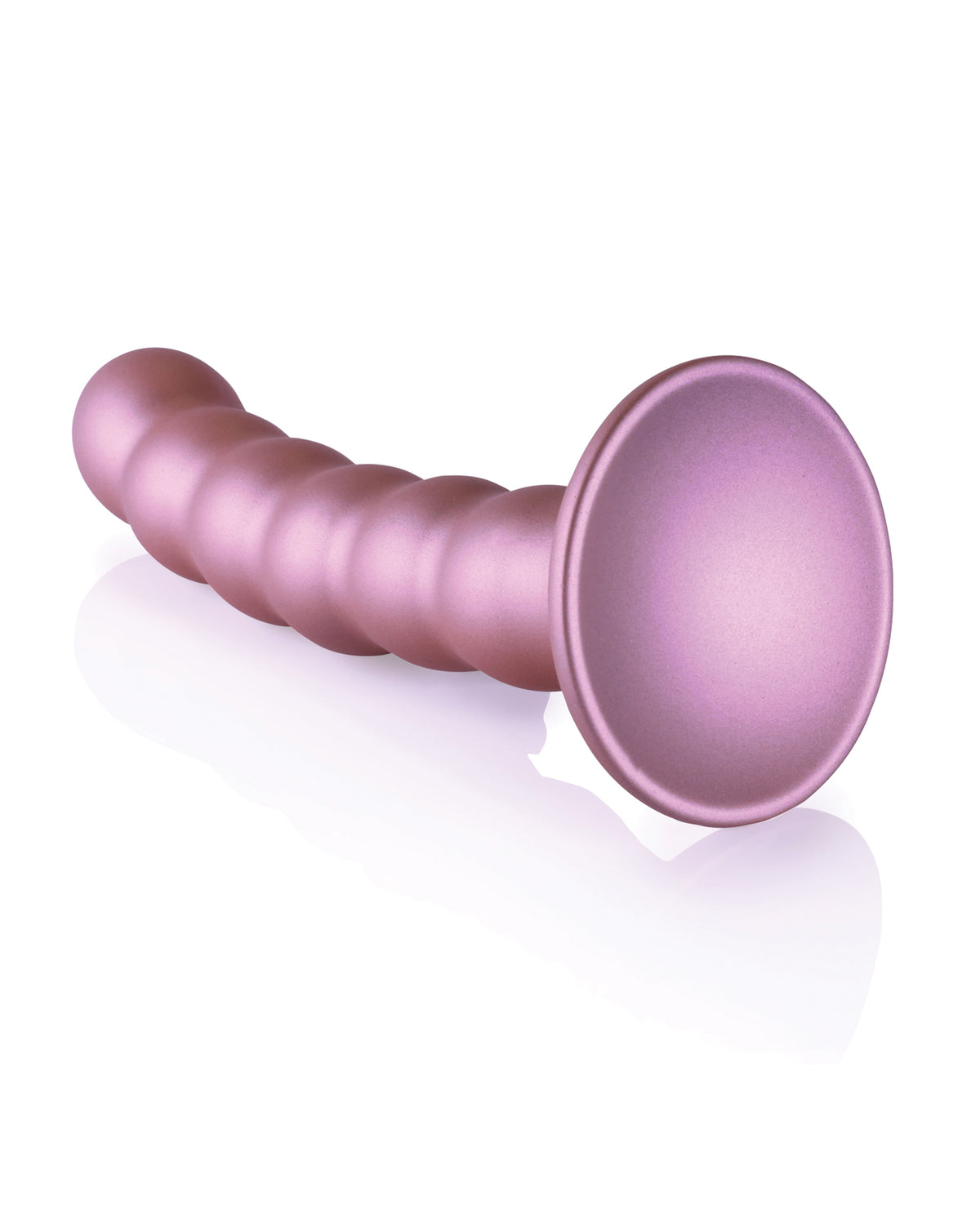 Shots Ouch 5" Beaded G-Spot Dildo - Rose Gold
