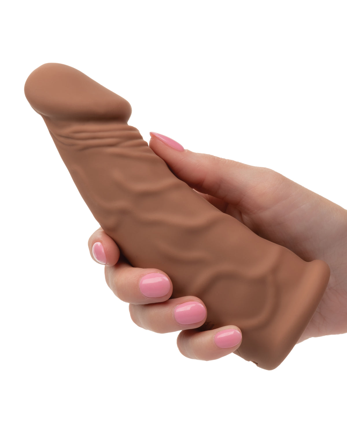 Performance Maxx 7" Vibrating Penis Extension - Brown