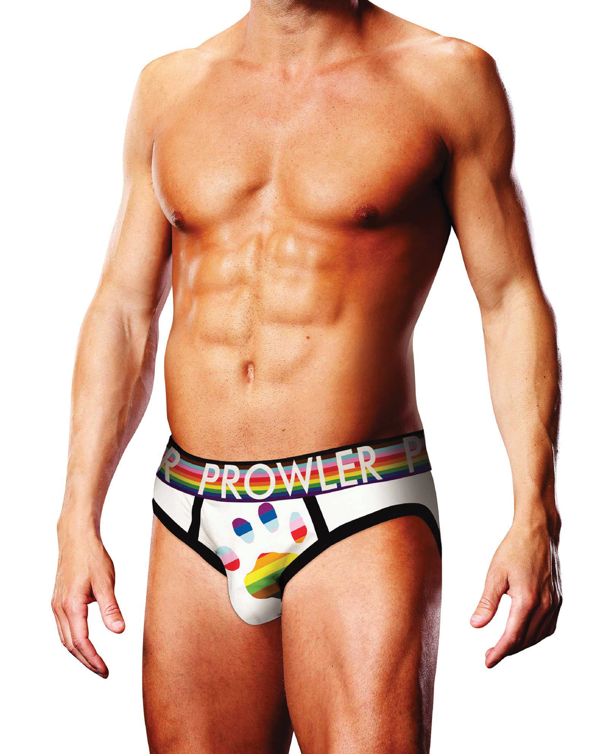 Prowler Oversized Paw Brief - White/Multi SM