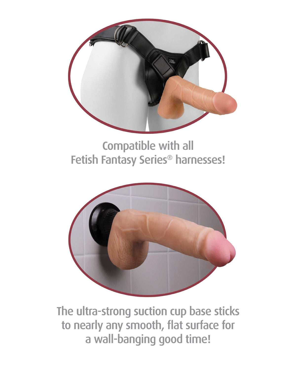 Real Feel Deluxe No. 7 9" Vibe Waterproof - Black