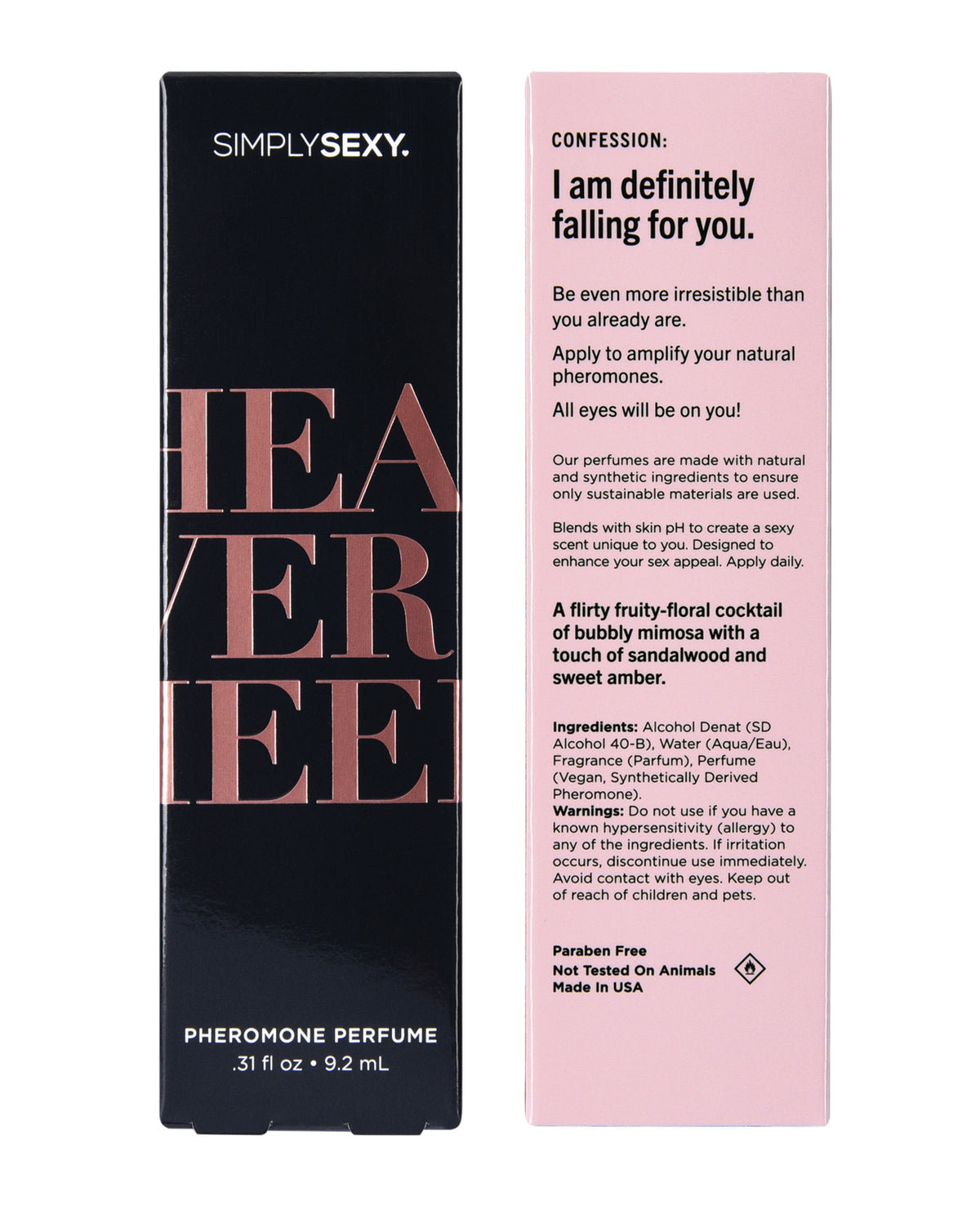 Simply Sexy Pheromone Perfume - 0.31 oz Head Over Heels