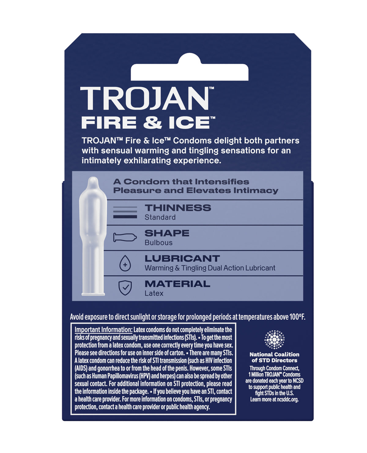 Trojan Fire & Ice Condoms - Box of 3