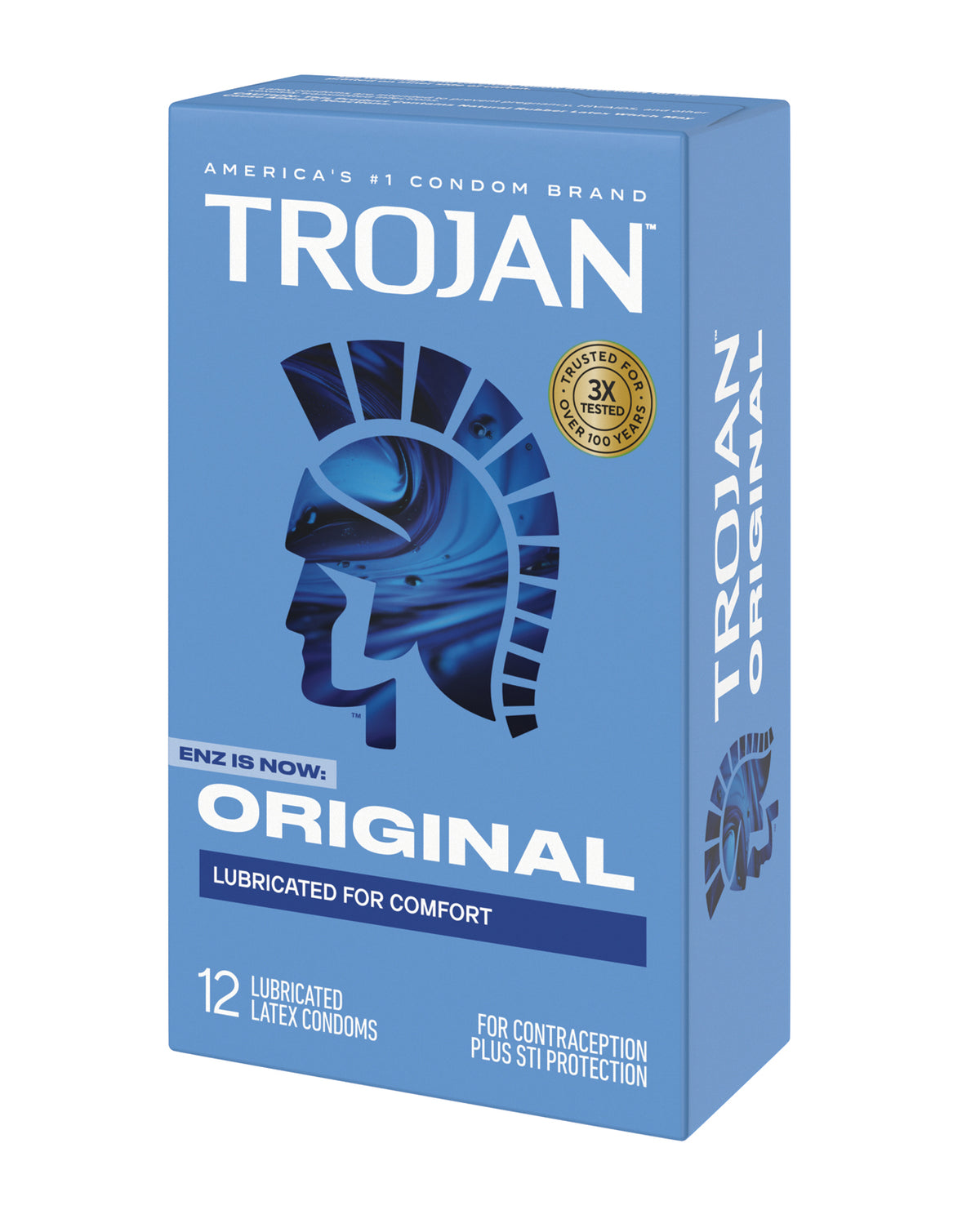 Trojan Enz Lubricated Condoms - Box of 12