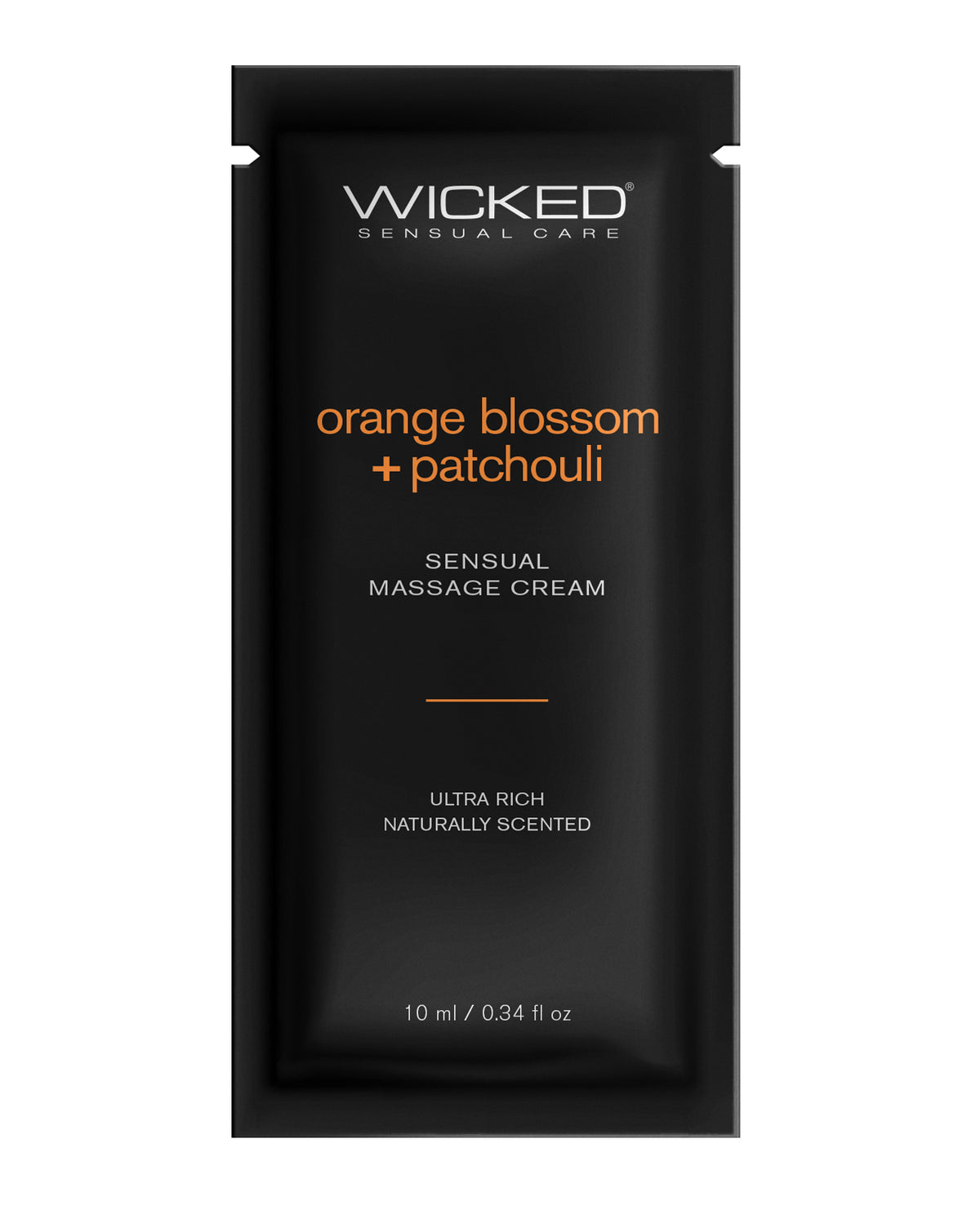 Wicked Sensual Care Orange Blossom & Patchouli Massage Cream - .34 oz