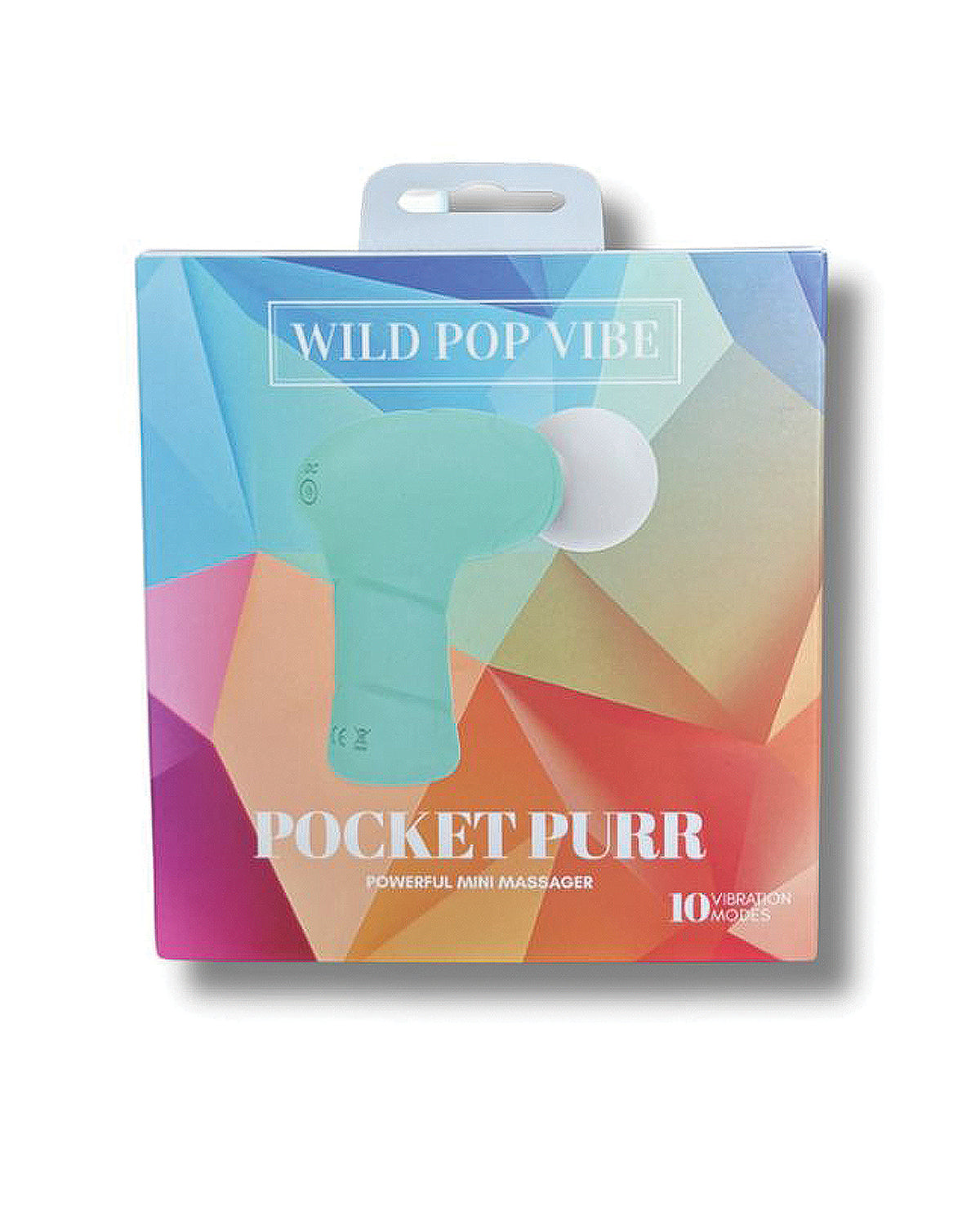 Wild Pop Vibe Pocket Purr Mini Massager - Aqua