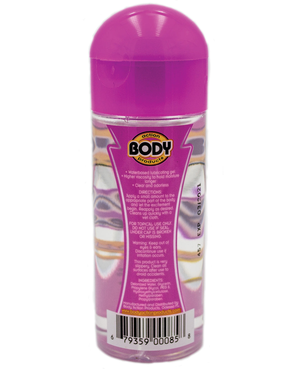 Body Action Supreme Water Based Gel - 2.3 oz Bottle