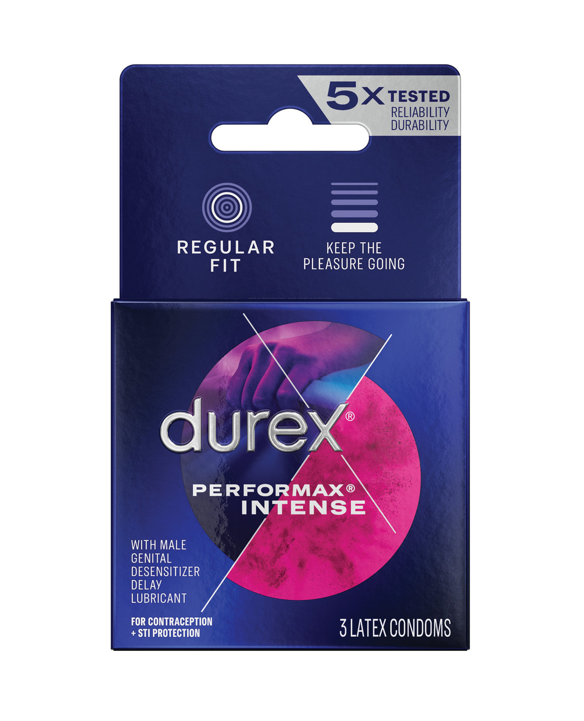 Durex Performance Intense Condoms - Box of 3