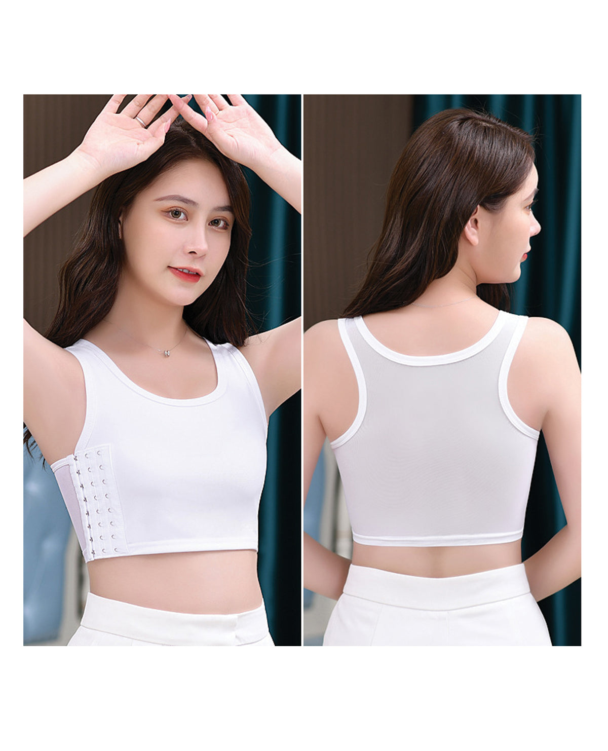 Gender Fluid Chest Compression Binder - XXXL White
