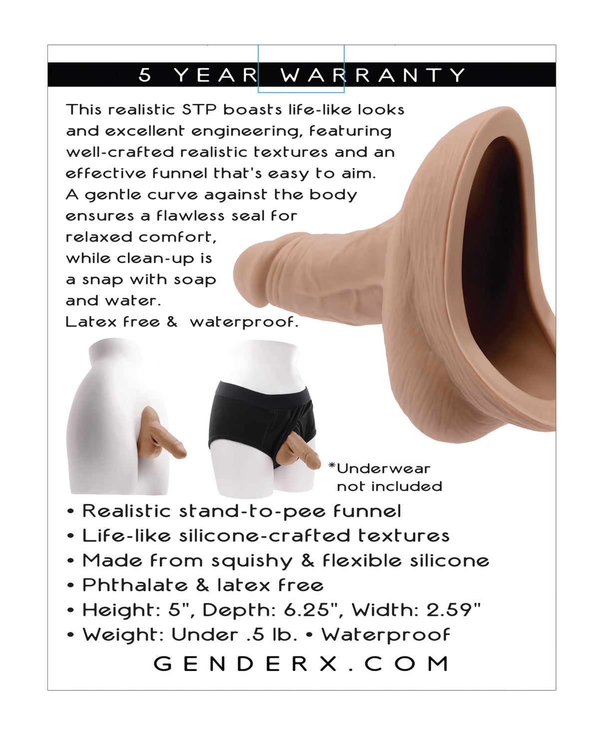 Gender X Silicone Stand To Pee - Medium