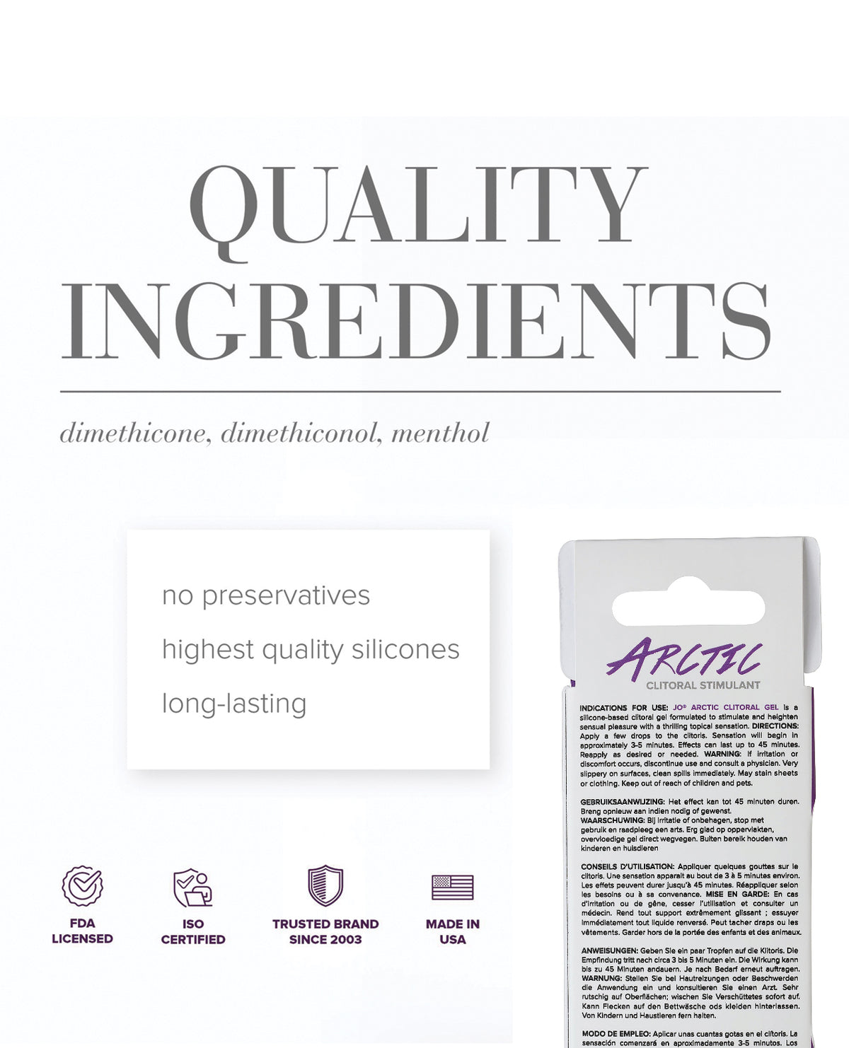 JO Arctic Clitoral Gel - Cooling Stimulant 0.34 oz