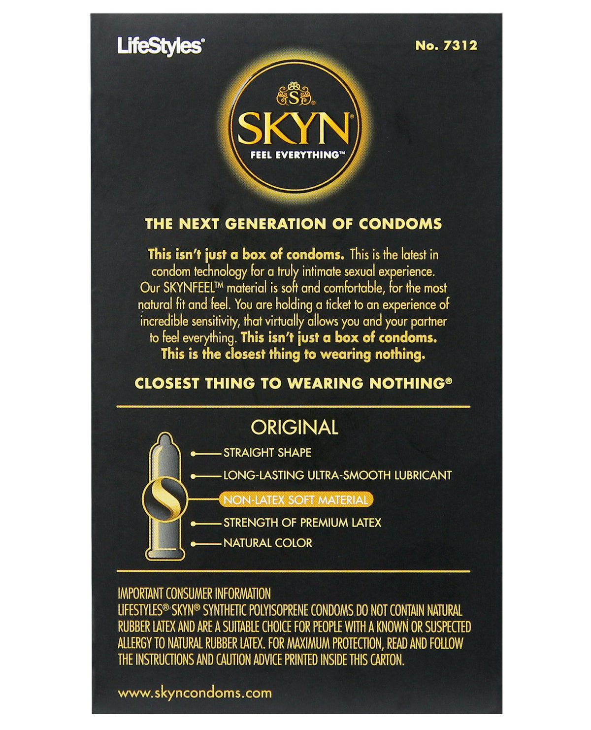 Lifestyles SKYN Original Condoms - Box of 12