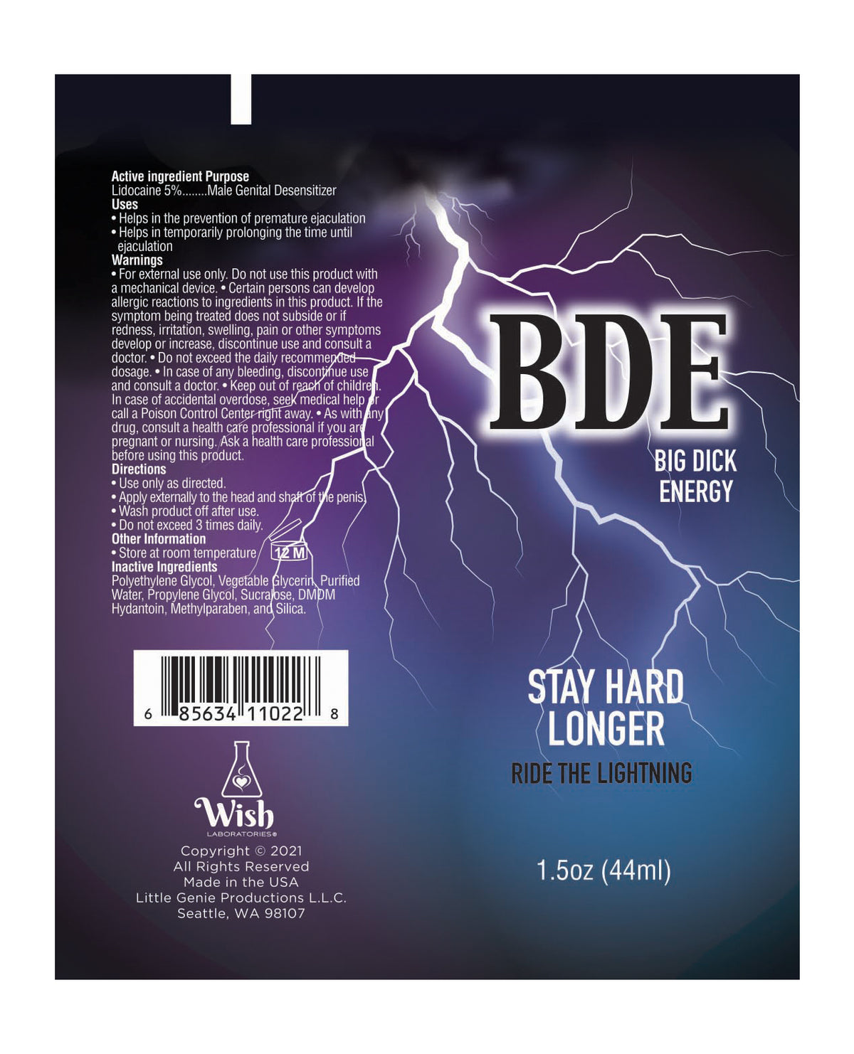 BDE Stay Hard Longer - 1.5 oz